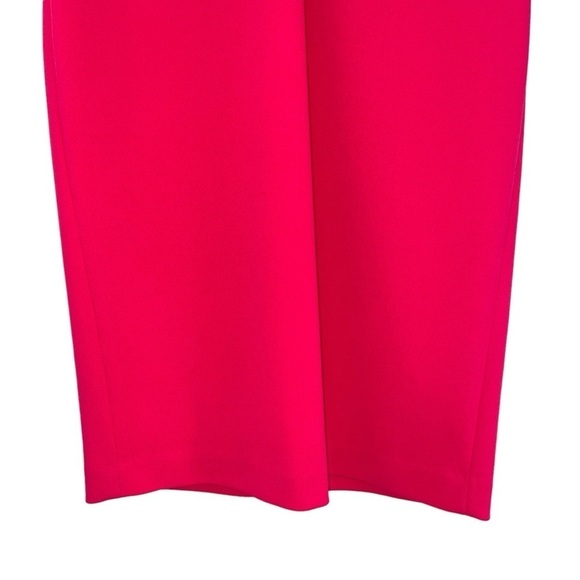 Calvin Klein ruffle v-neck sheath dress mini business career pink women’s 4 - Picture 3 of 10